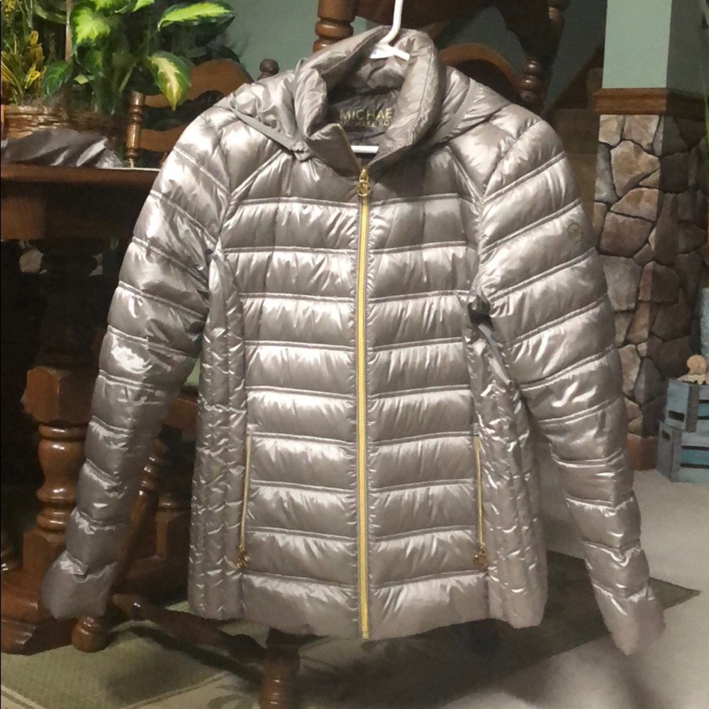 Michel Kors Packable Quilted Down Jacket Large